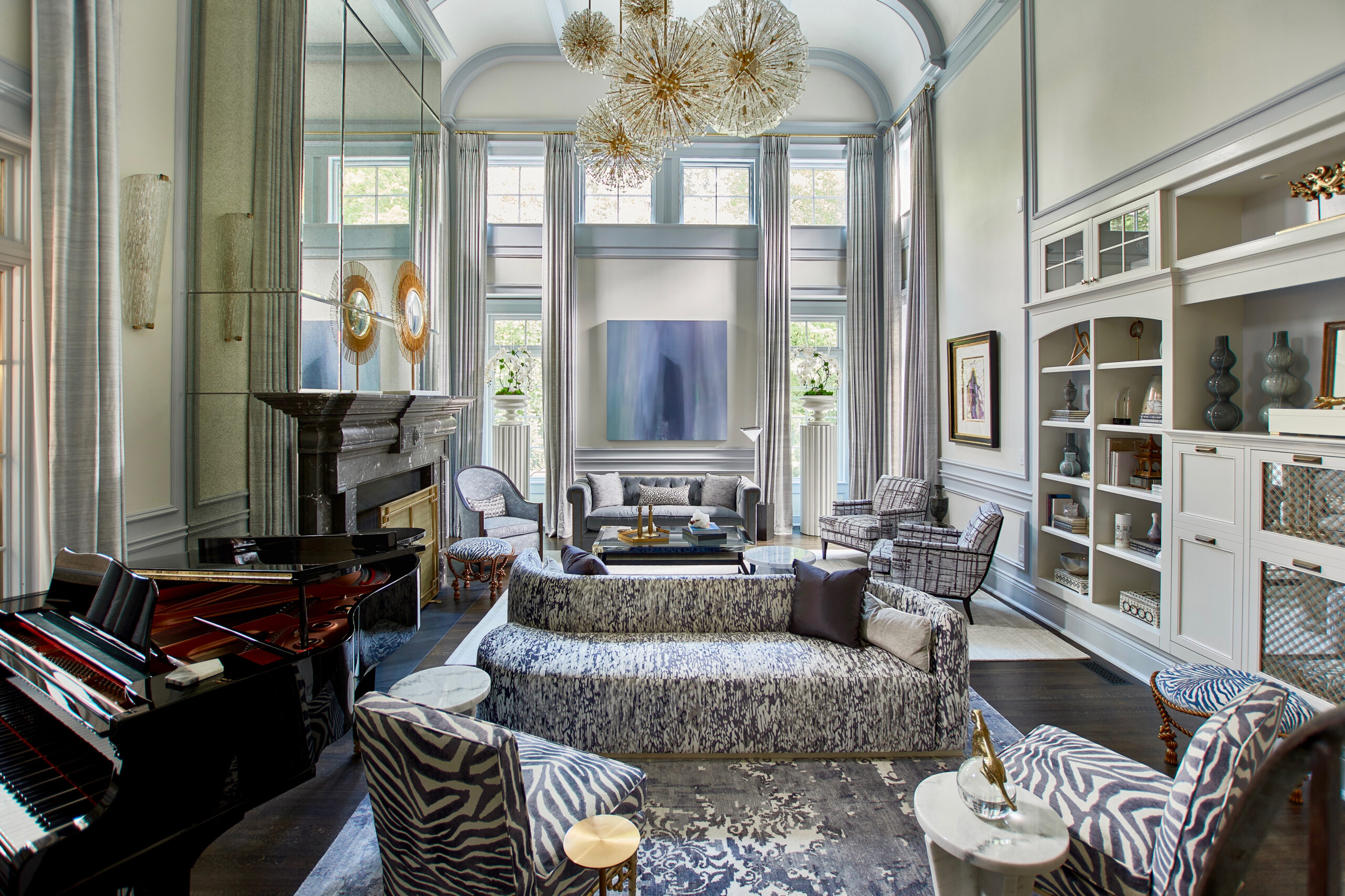 Meredith Heron Design Portfolio Luxury Living Room