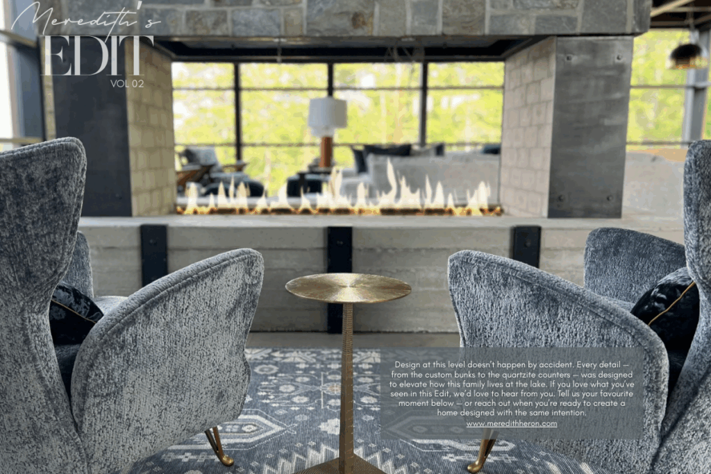 Lake house fire feature with lounge seating (closing page)
